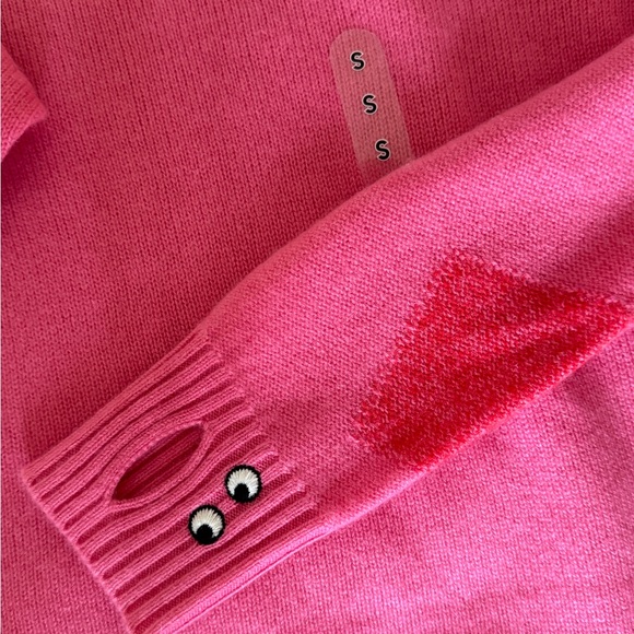 UNIQLO x ANYA HINDMARCH Pink Cashmere Sweater Sz S - Picture 3 of 7